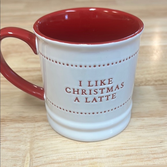 Red and White Christmas Latte Mug - Picture 3 of 4